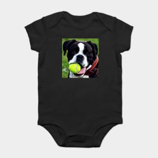 Dog Fetch Ball Baby Bodysuit